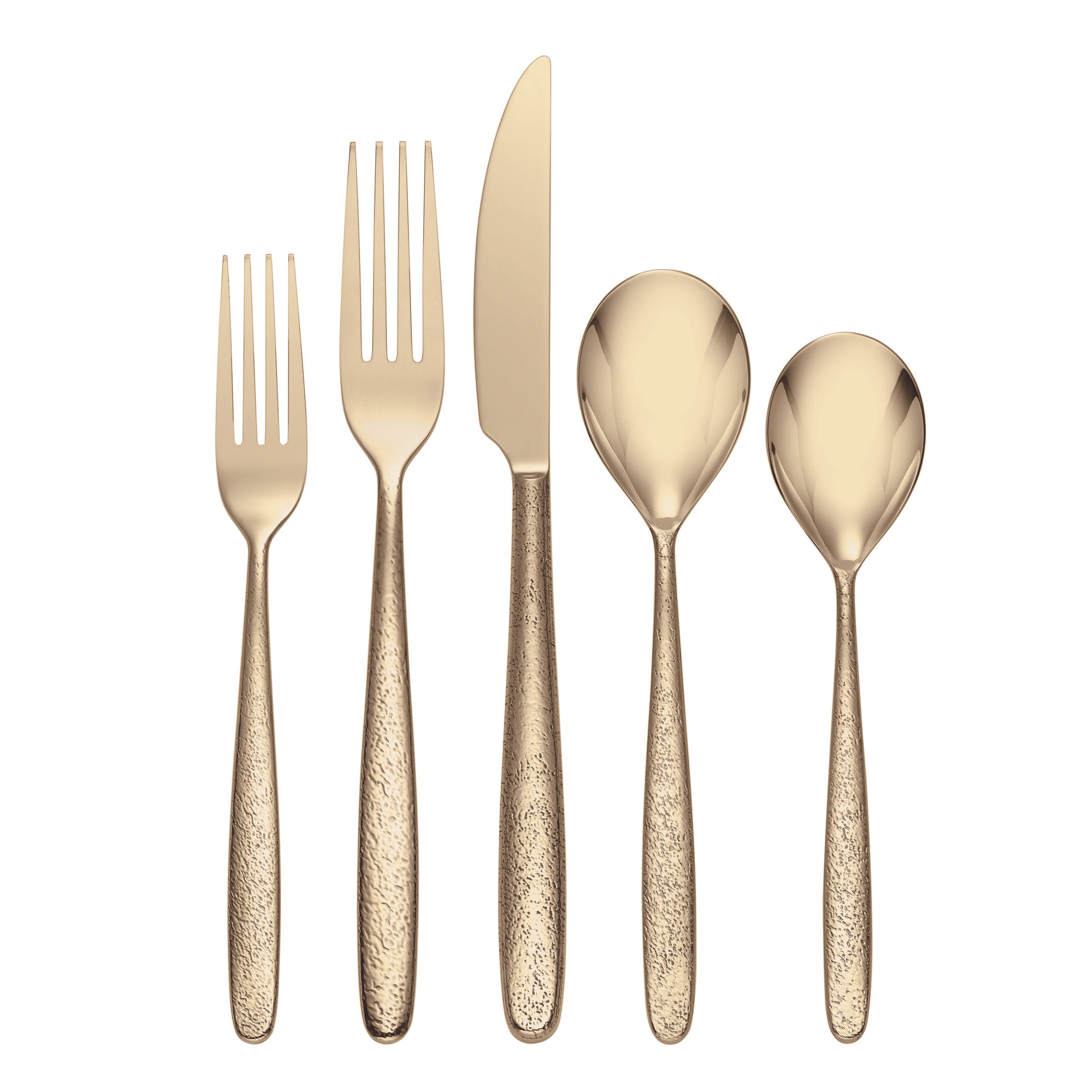 ONEIDA Storm Champagne Gold 20 Pieces Cutlery Set - Stainless Steel - 4 Person Place Setting