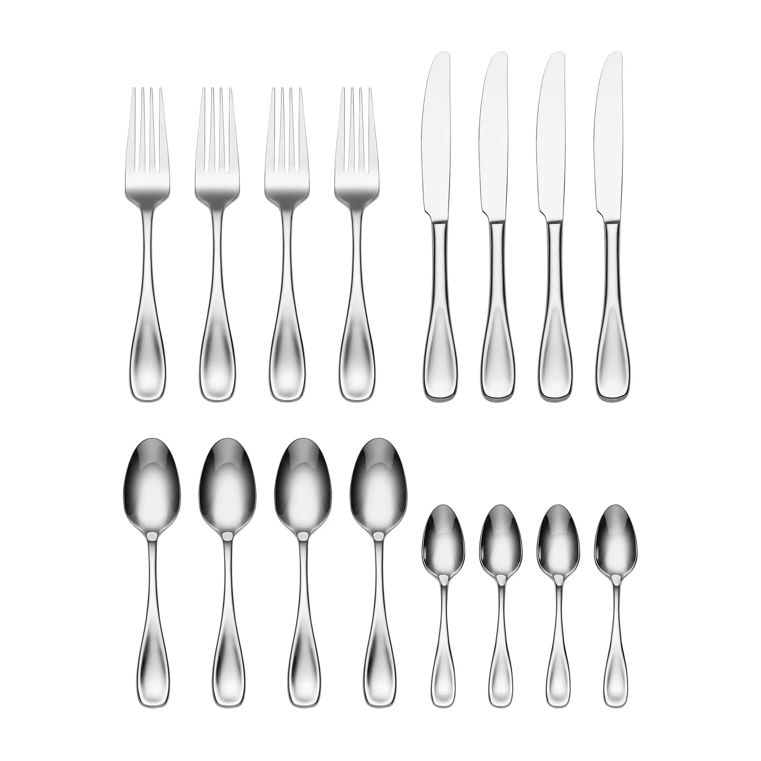 ONEIDA Voss 16 Pieces Cutlery Set- Stainless Steel - 4 Person Place Setting