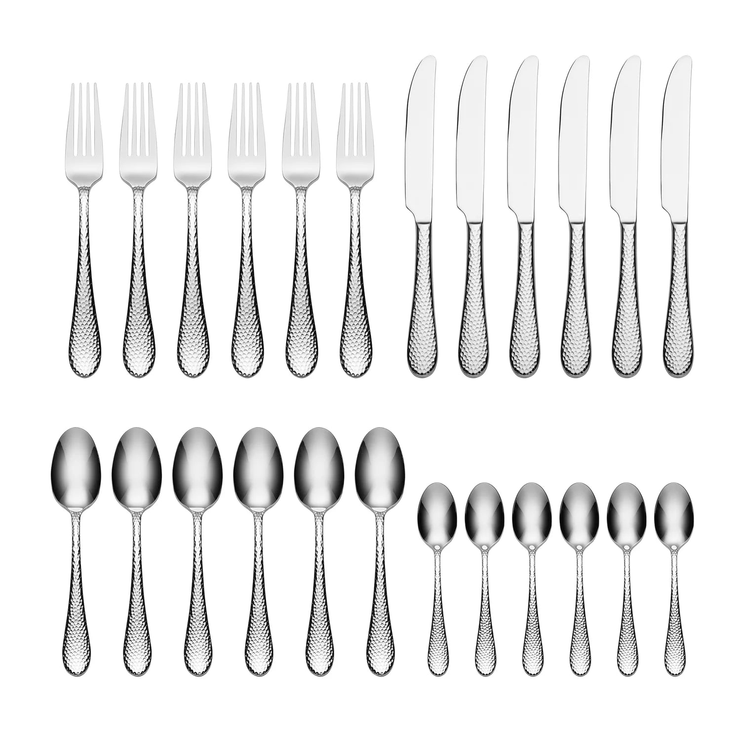ONEIDA Tibet 24 Pieces Cutlery Set - Stainless Steel - 6 Person Place Setting