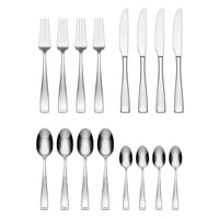 ONEIDA Moda II 16 Pieces Cutlery Set - Stainless Steel - 4 Person Place Setting