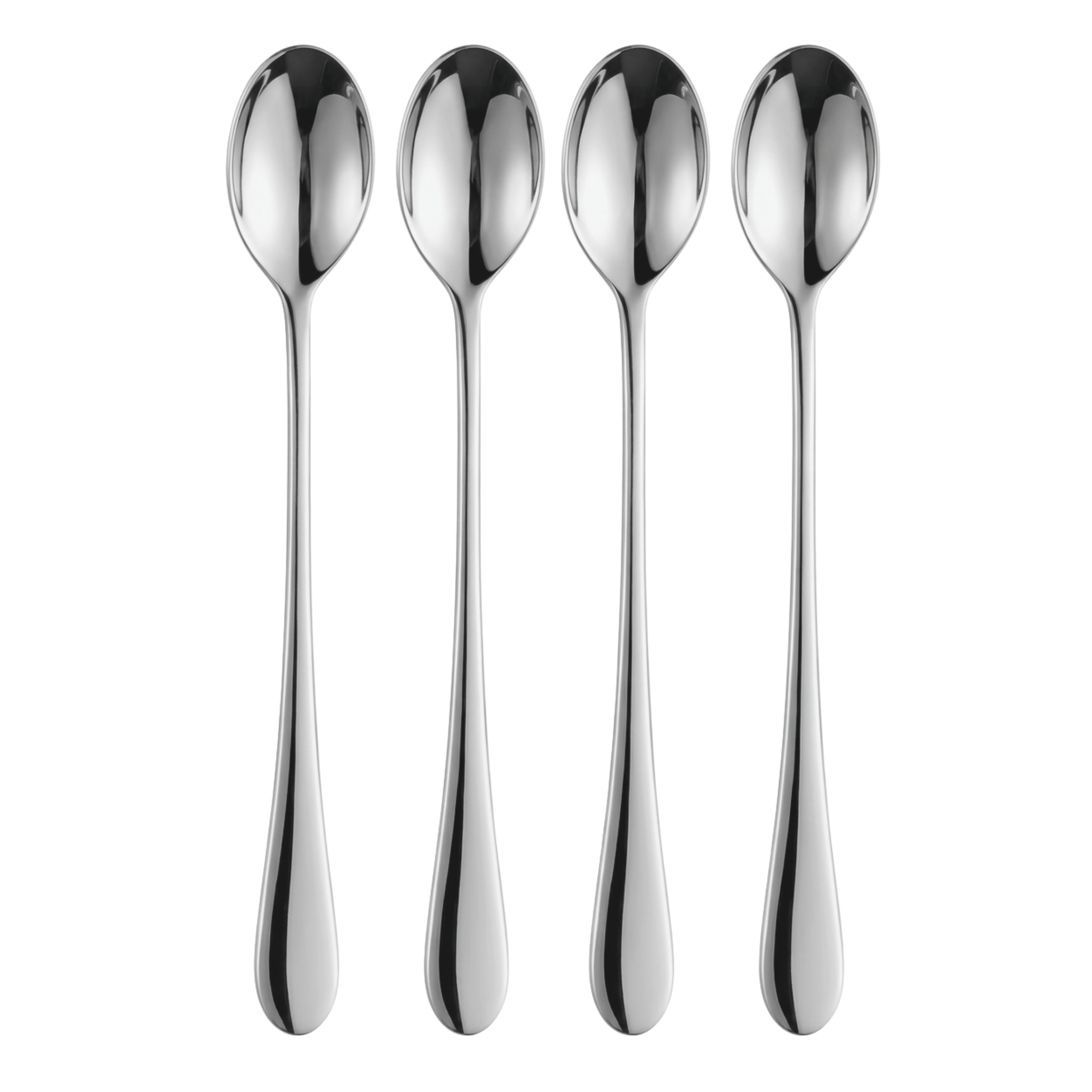 ONEIDA ICARUS Stainless Steel Tall Drink Spoons – Set of 4