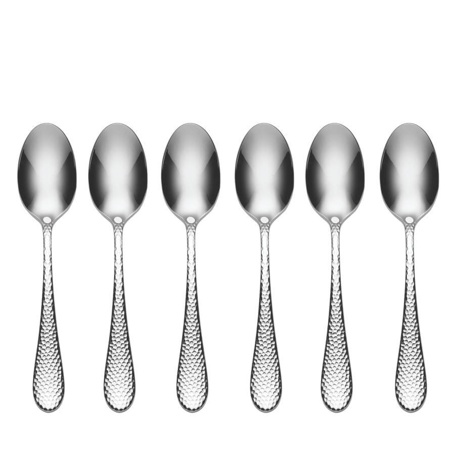 ONEIDA TIBET Stainless Steel Teaspoons – Set of 6