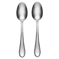ONEIDA TIBET Stainless Steel Serving Spoons – Set of 2