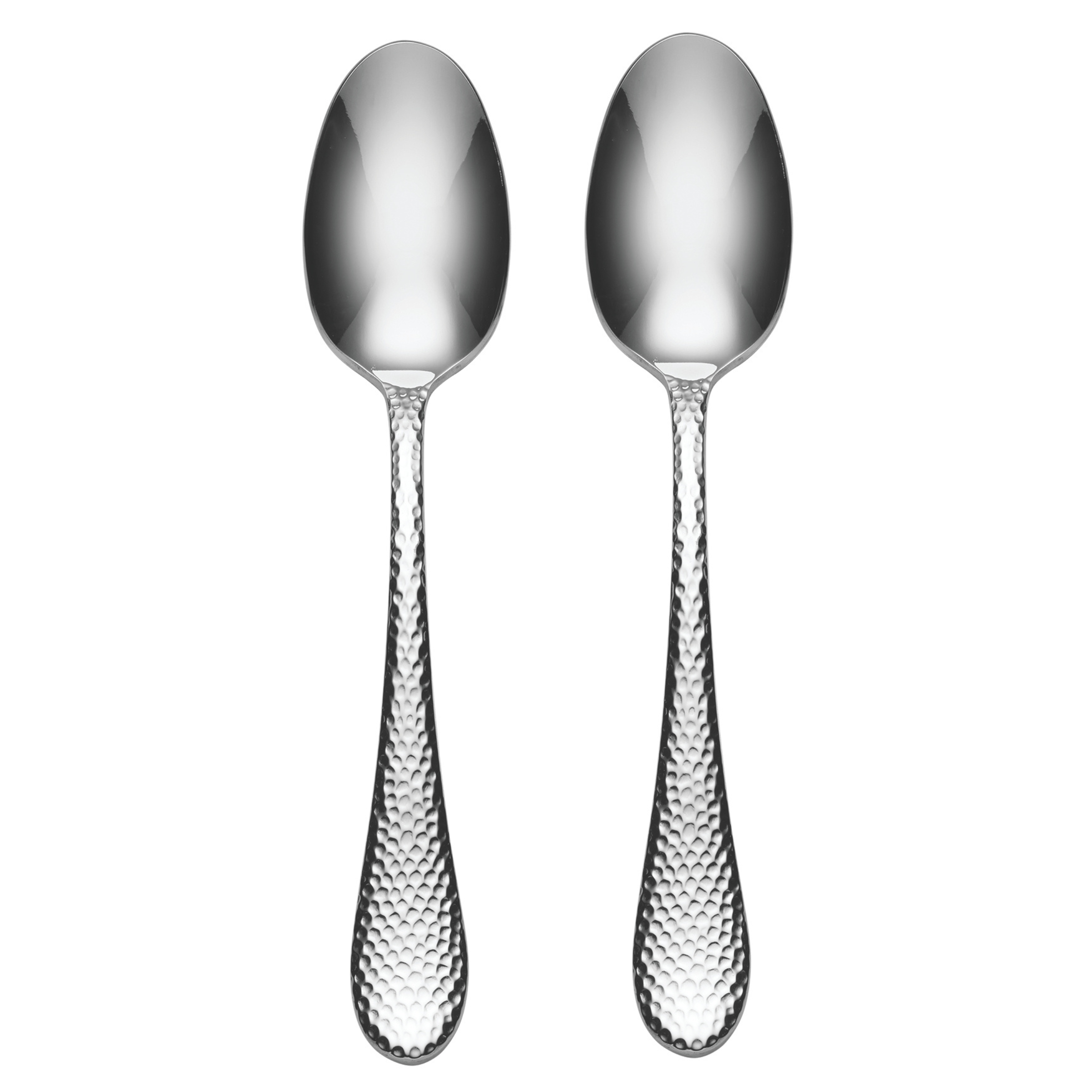 ONEIDA TIBET Stainless Steel Serving Spoons – Set of 2