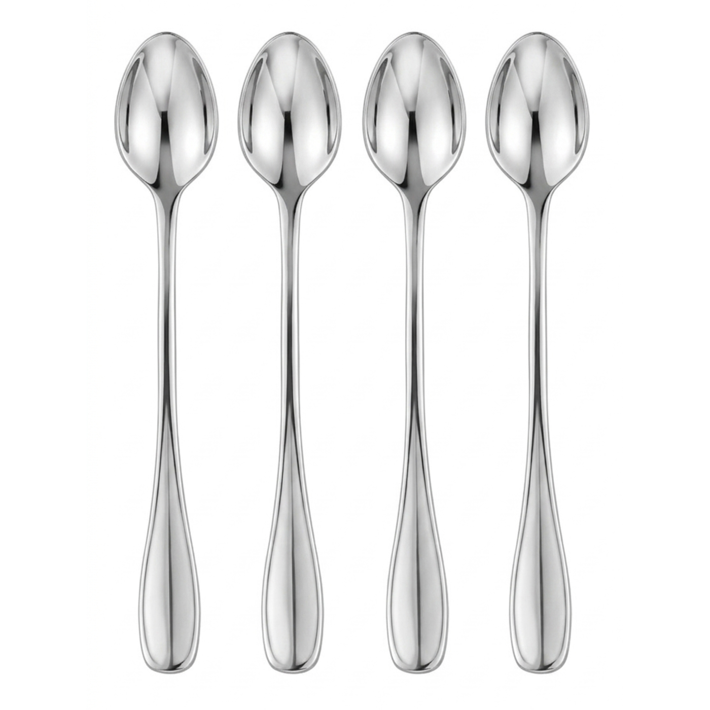 ONEIDA VOSS Stainless Steel Tall Drink Spoons – Set of 4