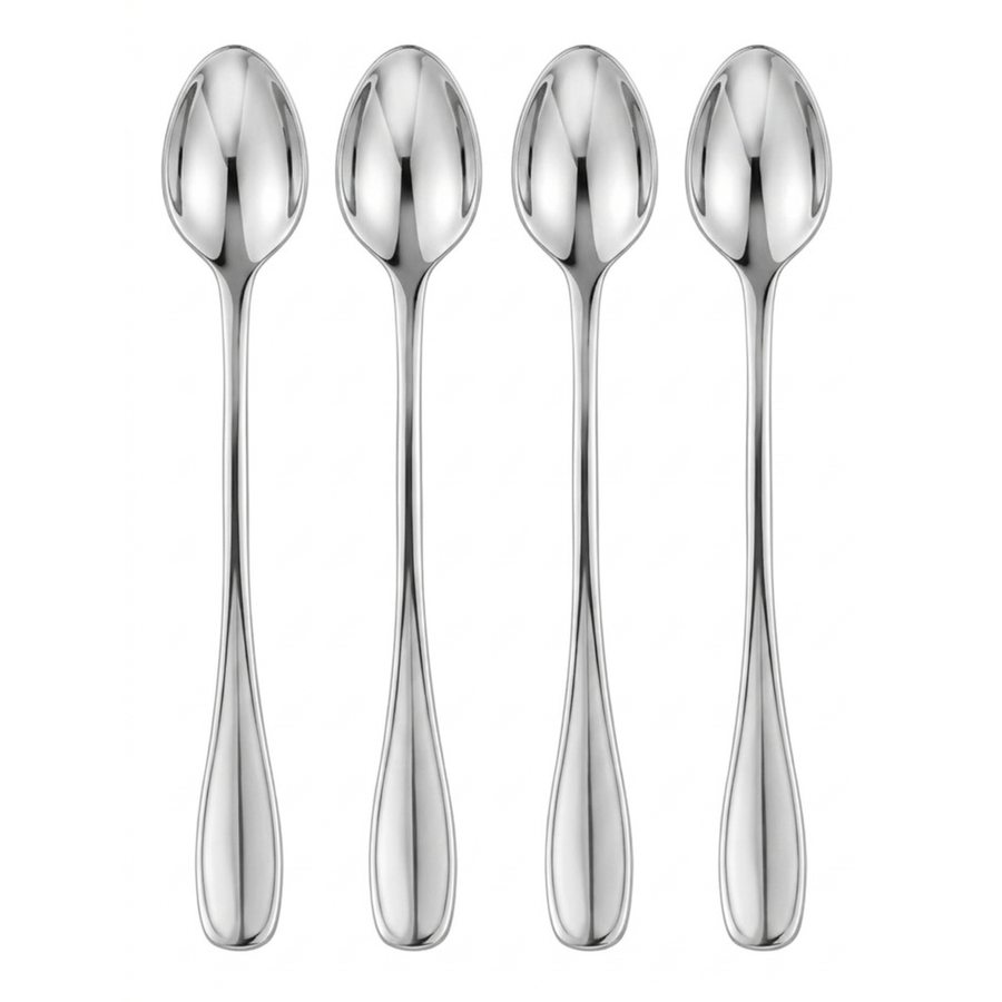 ONEIDA VOSS Stainless Steel Tall Drink Spoons – Set of 4