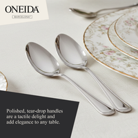 ONEIDA BARCELONA Stainless Steel Serving Spoons – Set of 2
