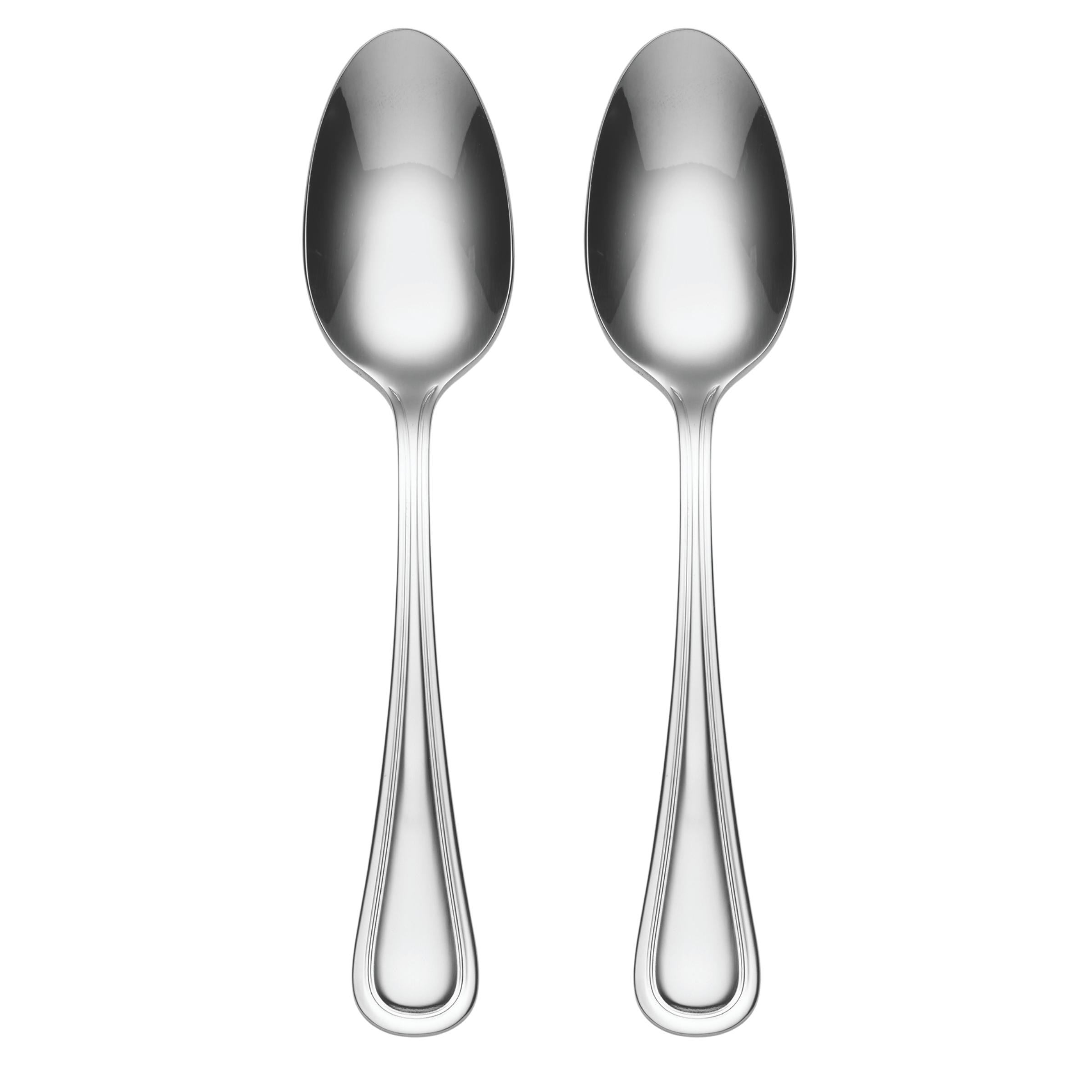 ONEIDA BARCELONA Stainless Steel Serving Spoons – Set of 2