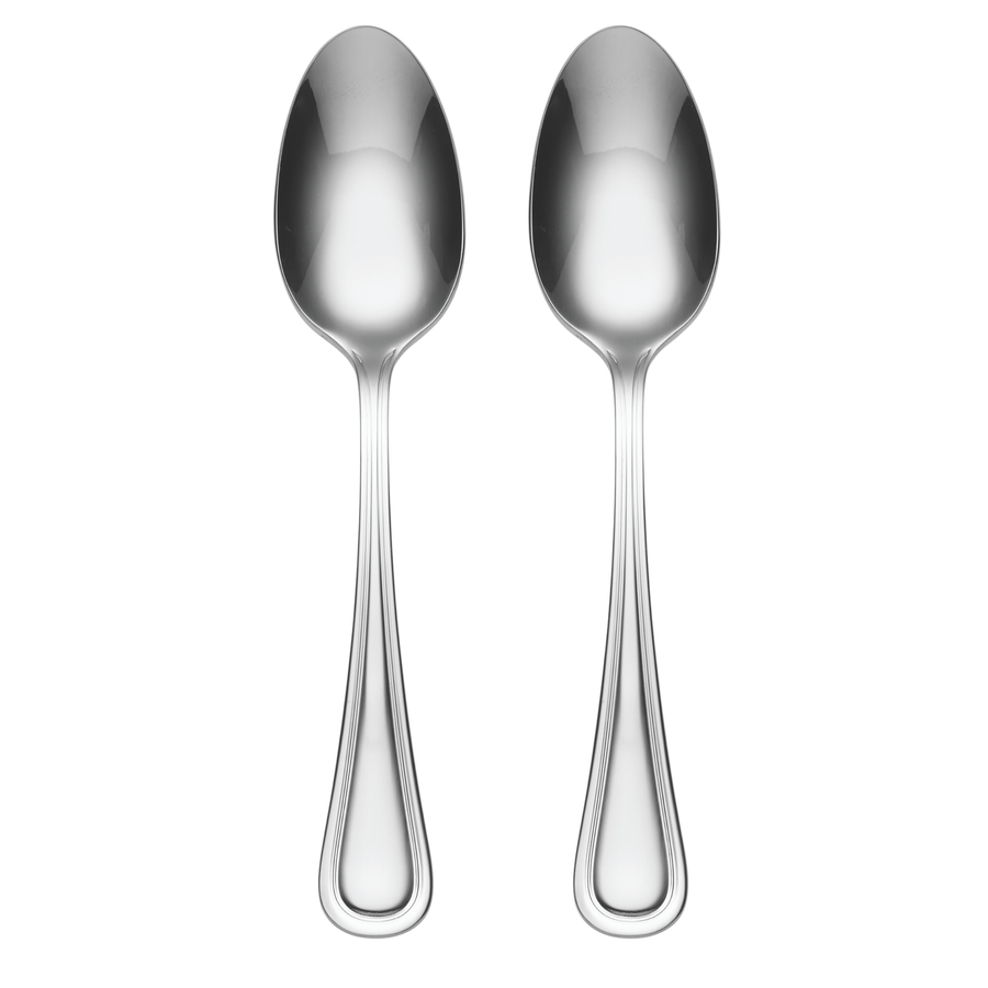 ONEIDA BARCELONA Stainless Steel Serving Spoons – Set of 2
