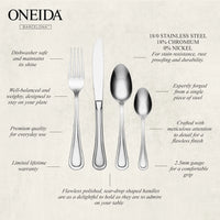 ONEIDA Barcelona 16 Pieces Cutlery Set- Stainless Steel - 4 Person Place Setting
