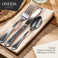 ONEIDA BARCELONA Stainless Steel Serving Spoons – Set of 2