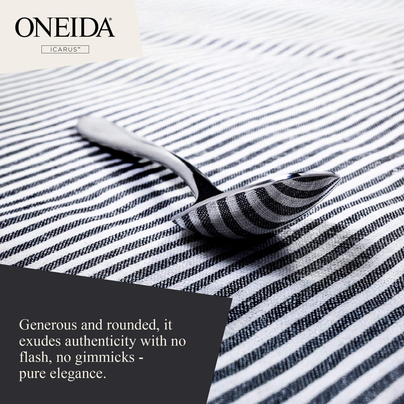 ONEIDA ICARUS Stainless Steel Teaspoons – Set of 6