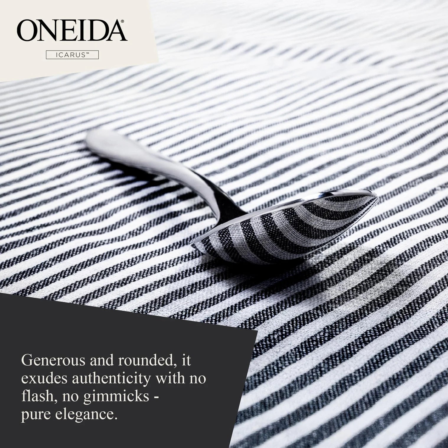 ONEIDA Icarus 16 Pieces Cutlery Set - Stainless Steel - 4 Person Place Setting