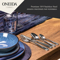 ONEIDA ICARUS Stainless Steel Teaspoons – Set of 6