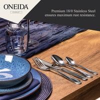 ONEIDA Icarus 16 Pieces Cutlery Set - Stainless Steel - 4 Person Place Setting