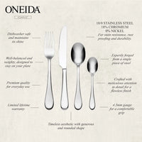 ONEIDA Icarus 16 Pieces Cutlery Set - Stainless Steel - 4 Person Place Setting