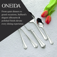 ONEIDA Juilliard 45 Pieces Cutlery Set - Stainless Steel - 8 Person Place Setting