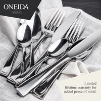 ONEIDA Moda II 24 Pieces Cutlery Set - Stainless Steel - 6 Person Place Setting