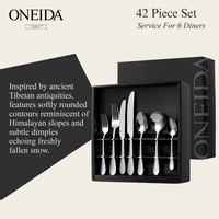 ONEIDA TIBET 42-Piece Stainless Steel Cutlery Set – 6 Place Settings