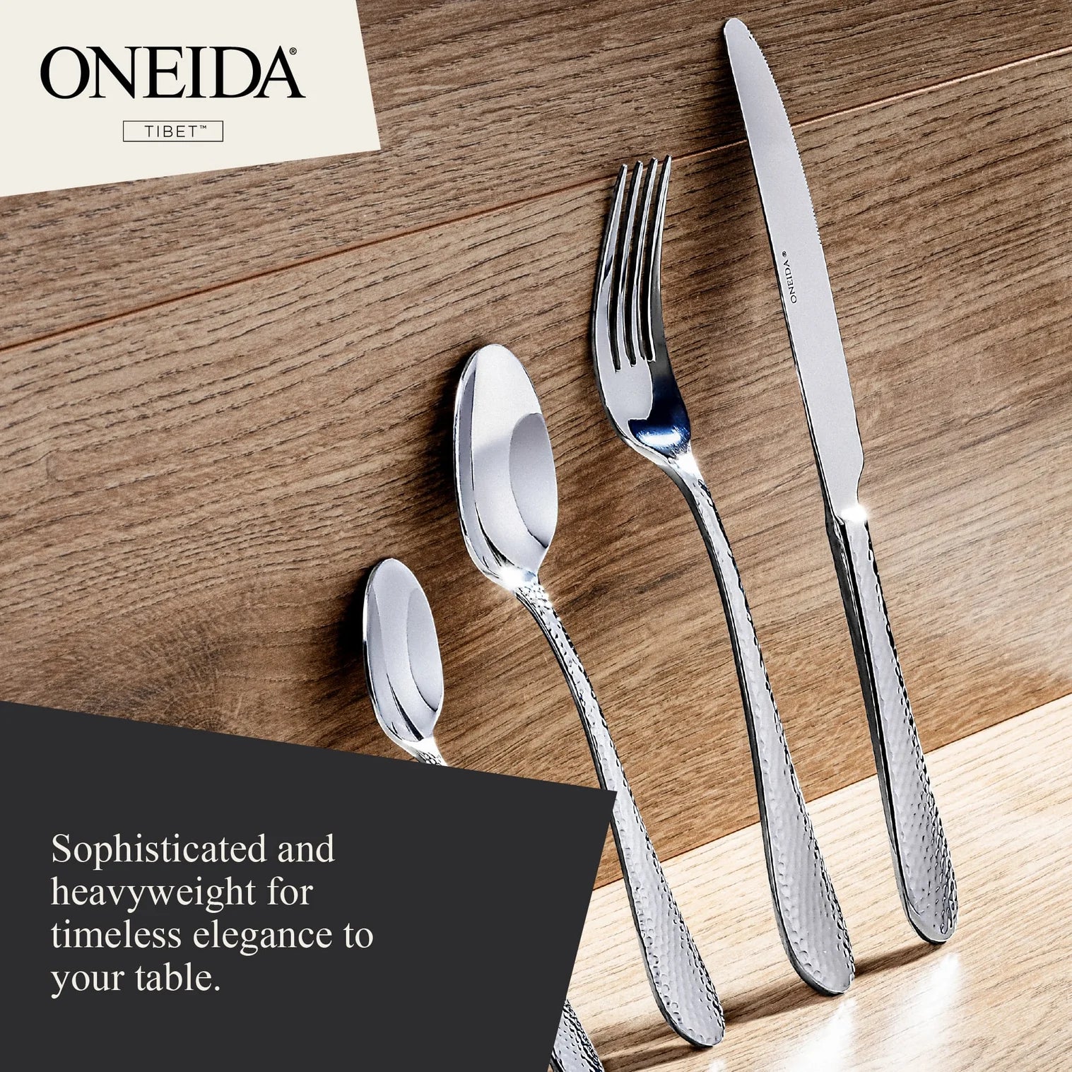 ONEIDA Tibet 16 Pieces Cutlery Set - Stainless Steel - 4 Person Place Setting