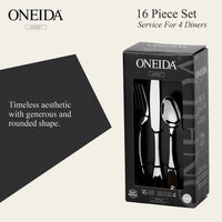 ONEIDA Voss 16 Pieces Cutlery Set- Stainless Steel - 4 Person Place Setting
