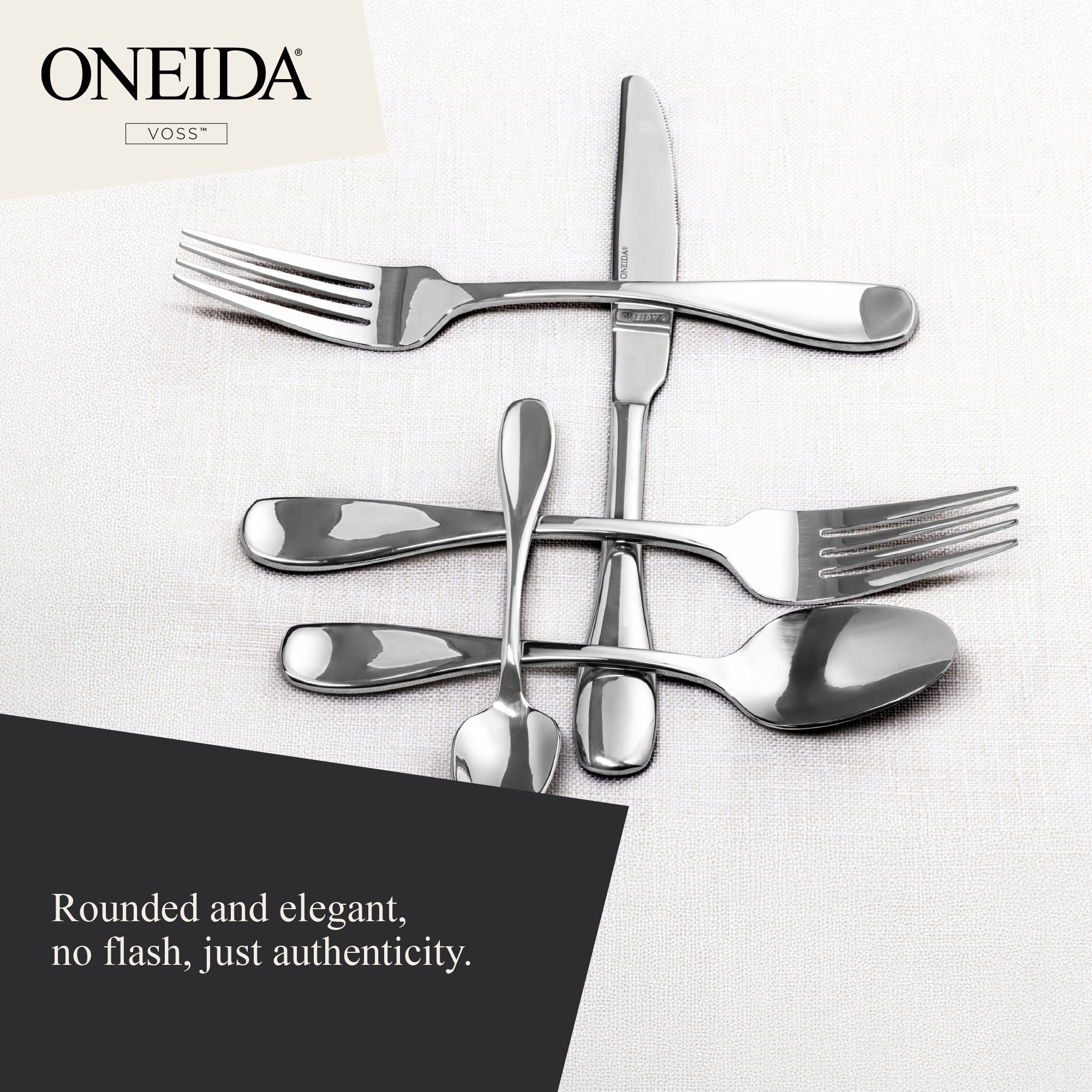 ONEIDA VOSS Stainless Steel Tall Drink Spoons – Set of 4