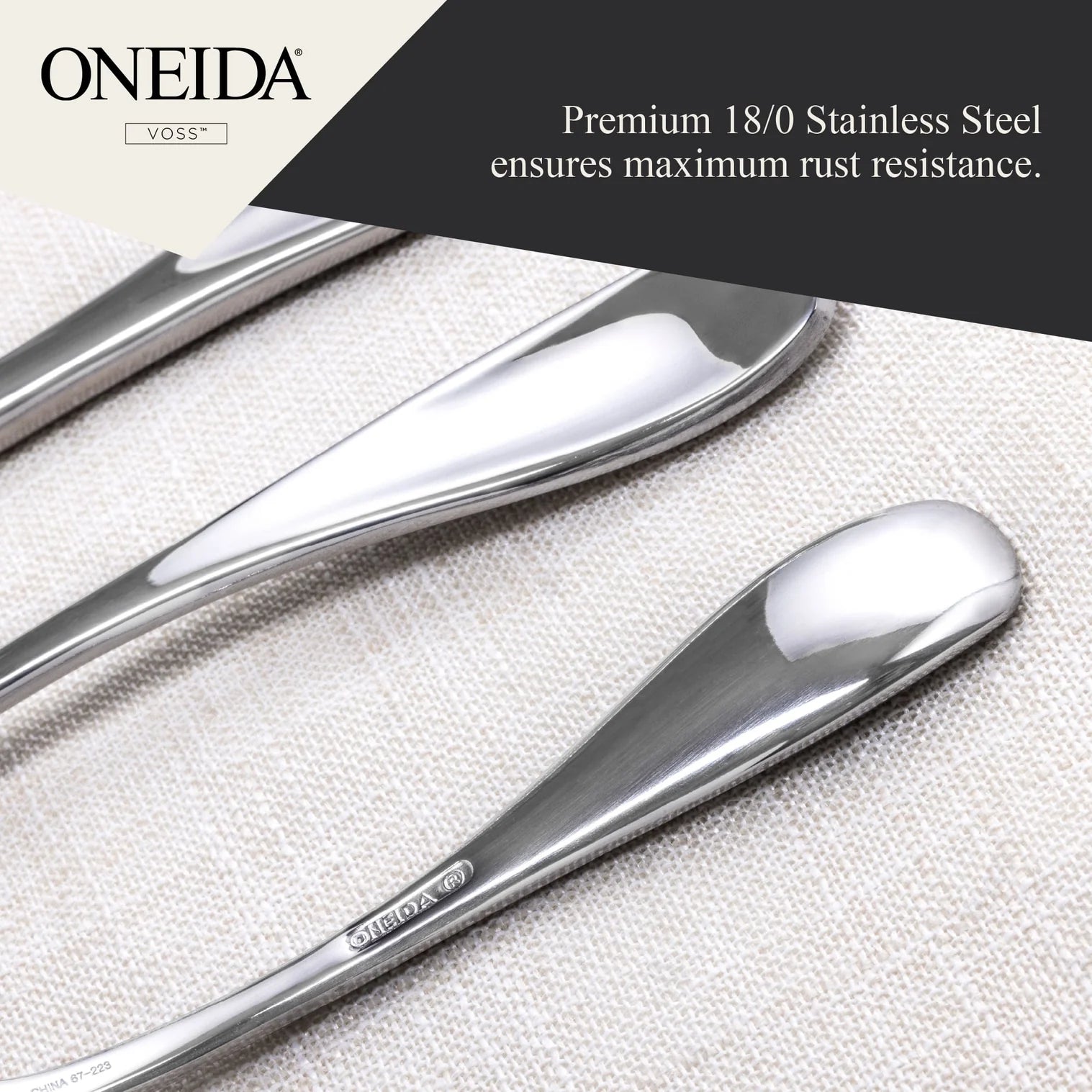 ONEIDA Voss 16 Pieces Cutlery Set- Stainless Steel - 4 Person Place Setting